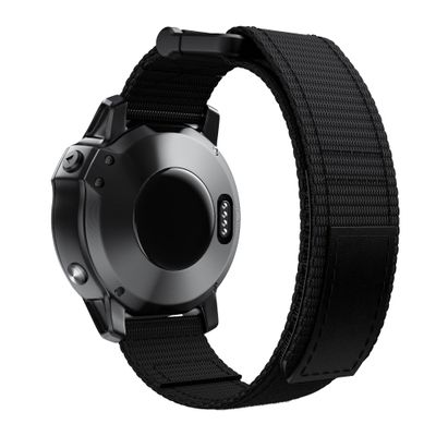 CZKE 26 22MM Watchband Strap For Garmin Fenix 5 5X Plus 3HR 6X 6 6SPro S60 MK1 Enduro Watch Adjustable Nylon Easyfit Wrist Band Strap (Color : Preto, Size : 26mm Tactix Delta)