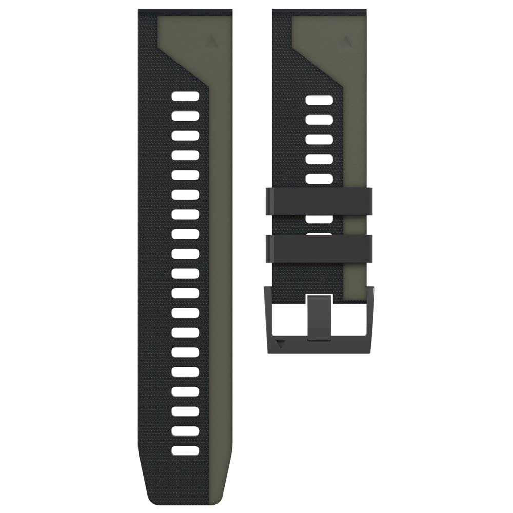 CZKE 26 22mm Quick Fit Watchband For Garmin Fenix 6X 6 Pro 5X 5 Plus 3 HR 935 Enduro Straps Silicone Easyfit Quick release Wrist Band (Color : H, Size : 22mm Width)