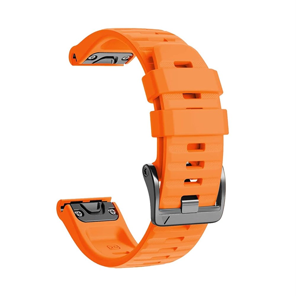 CZKE Leather Watchband for Garmin Fenix 5/5X/5S Plus 6/6X/6S Pro 945 935 3 HR D2 Smart Bracelet 22 26mm Quick release Wristband Strap (Color : Silicone 7, Size : 26mm Fenix 3 HR D2)
