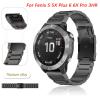 CZKE 22 26mm Alloy Watch Band Bracelet Compatible for Garmin Fenix 5 5X Plus 6 6 Pro 945 Quick Release Smart Strap Wristband (Color : Titanium alloy, Size : 22mm Fenix 5 5 Plus) view 2