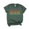 Dream Lume Teacher Shirt, Show Your Work, Math Teacher, Back to School Gift, Softstyle Unisex Tee Heather Forest Green view 1
