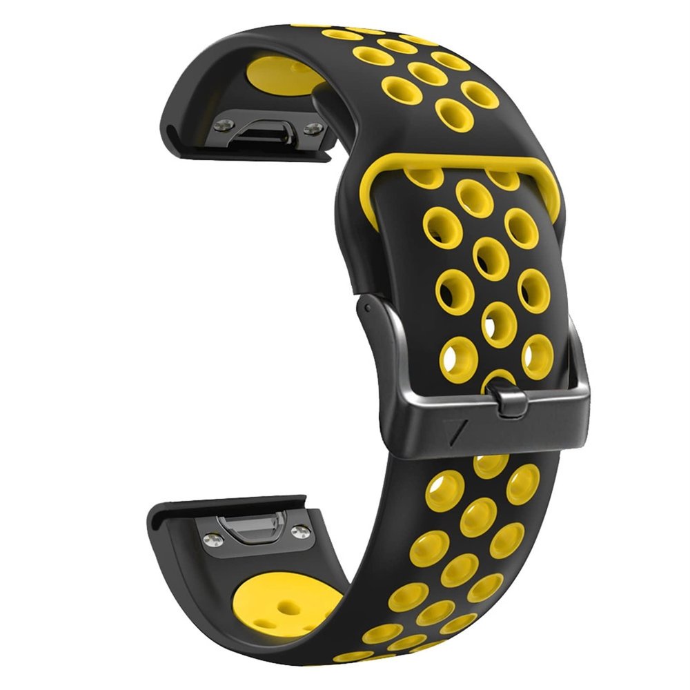 KFAA 26mm Silicone Wristband Strap For Garmin Fenix 6X 6 Pro 5X 5 Plus Descent Mk1 MK2i D2 22mm Watch Easy Fit Quick Release Bracelet (Color : C, Size : Other 22mm straps)