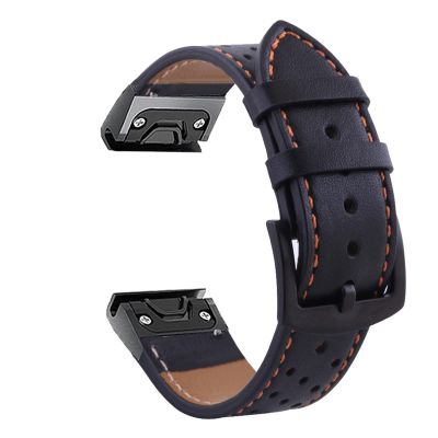 KFAA 22 26mm Sport Watchband Strap For Garmin Fenix 6 6S 6X Pro 5X 5 Plus 3HR 935 S60 D2 Enduro Quick Release Leather Bracelet Correa (Color : A, Size : 26mm)