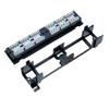 12 Port Cat6 UTP LAN Wall Mount Patch Panel Bracket RJ45 110 Type Terminal Blocks, Black view 3
