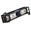 12 Port Cat6 UTP LAN Wall Mount Patch Panel Bracket RJ45 110 Type Terminal Blocks, Black view 4