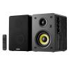 Sanyun SW206 4 HiFi Bookshelf Speakers with Studio Mode, 80W Active, Bluetooth 5.4/Optical/Coaxial/TRS/Aux/24bit DAC USB, for Turntable TV PC Desktop, MDF Cabinet, Remote Control, Black view 1