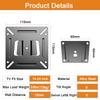 ASMXQY Monitor Wall Mount for Most 14-24" TVs, Universal Camper Small TV Wall Mount Bracket Fixed RV TV Mount Max Load 33lbs VESA up to 100x100mm 17 19 22 23 inch Low Profile Computer Monitor Mounts view 2