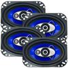 Audiobank 4X 4x6 3-Way 250 Watts Coaxial Car Speakers CEA Rated (Pair) x 2 Pairs (4 Speakers) - Total of 500W view 1