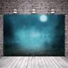 12x10FT Fantasy Winter Night Snowflake Backdrop Winter Wonderland Photography Background Rustic Night View Forest Trees Fairy Tale Winter Christmas Photo Studio Props view 3