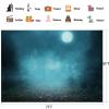 12x10FT Fantasy Winter Night Snowflake Backdrop Winter Wonderland Photography Background Rustic Night View Forest Trees Fairy Tale Winter Christmas Photo Studio Props view 4