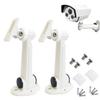 PCUORLEORS Universal CCTV Security Camera Mounting, IP Camera Bracket, Solar Panel Holder, Aluminum Alloy Indoor Outdoor Wall Ceiling Mount Holder Stand Monitor Rotary Bracket (2 Pack) view 1