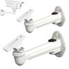 PCUORLEORS Universal CCTV Security Camera Mounting, IP Camera Bracket, Solar Panel Holder, Aluminum Alloy Indoor Outdoor Wall Ceiling Mount Holder Stand Monitor Rotary Bracket (2 Pack) view 4