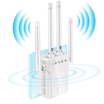 xiaoniubenben WiFi Extender Up to 1200Mbps Repeater,Covers 4000 Sq.ft and 35 Devices,4 Antennas 360 Full Coverage Dual Band 2.4G 5G Range Extender, Booster Extend of Internet Connection