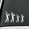 Golf Family Decal Sticker, Cute Waterproof Aesthetic Vinyl Stickers for Water Bottles Laptop Computer Skateboard view 1