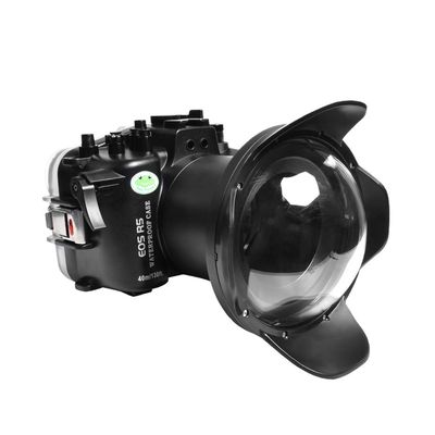 Sea frogs Compatible with Canon EOS R5 17-40MM f/4L with Wide Angle Fisheye Lens 40m/130ft Maximum Diving Depth Underwater Waterproof Housing Professional Diving Case Box IPX8