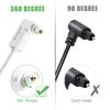 Bangun White Optical Audio Cable 20ft, Slim 90 Degree Digital Audio Optical Cord, SPDIF Toslink Right Angle Fiber Optic Audio Cable, Digital Sound Cord for Sound Bar/TV/PS4/Xbox/Home Theater view 3