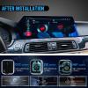 ZWNAV 12.3 Screen 1920X720 Car Stereo for BMW 5 Series F10 F11 2010 2011 2012 CIC Android Radio in-Dash Navigation GPS Multimedia Head Unit Qualcomm Wireless Carplay(2010-2012 CIC,6GB 128GB) view 2