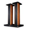 34 inch Bookshelf Speaker Stands Pair Imported Wood Grain Studio Monitor Stands Bookshelf DJ Speakers Floor Shelf, Solid Wood Sound Stand view 1