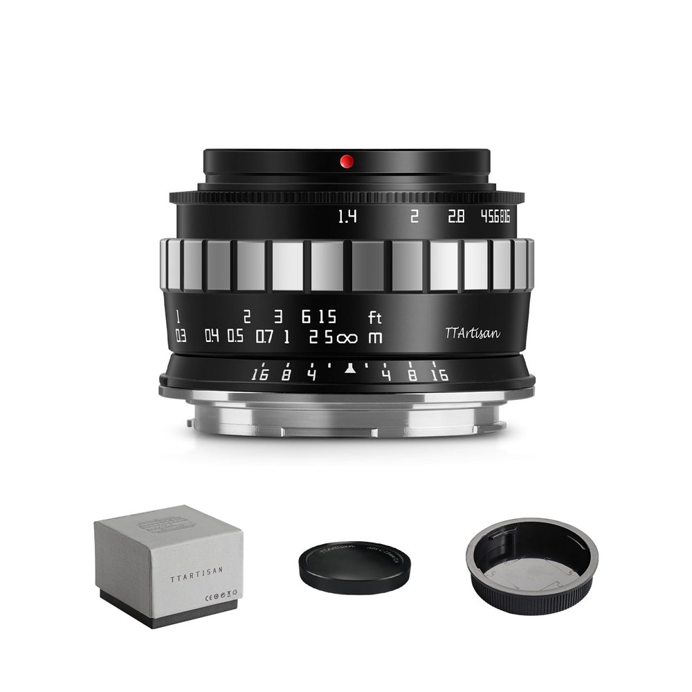 TTArtisan 23mm F1.4 APS-C Frame Prime Lens, Wide-Angle Manual Focus Humanities Lenses for Leica/Sigma L-Mount T TL TL2 CL and FP (APS-C Mode)