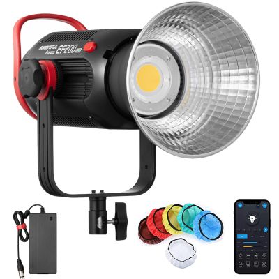AMBITFUL EF200 Aurora COB 200W 5600K Professional Photography Fill Light Fx Lighting Effects, Wireless Control, Quiet Mode, Suitable for Photography, Studio, Showroom and Makeup