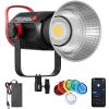 AMBITFUL EF200 Aurora COB 200W 5600K Professional Photography Fill Light Fx Lighting Effects, Wireless Control, Quiet Mode, Suitable for Photography, Studio, Showroom and Makeup view 1