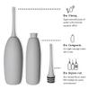 BIDOO The Universal, Portable Bidet (Pebble) with Cap and Travel Bag l Replaces Wet Wipes and Shower Toilet l Peri Bottle for Postpartum l Elder Care l New Moms l Pre and Post-Intimacy view 3