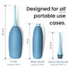 BIDOO The Universal, Portable Bidet (Aqua) with Cap and Travel Bag l Replaces Wet Wipes and Shower Toilet l Peri Bottle for Postpartum l Elder Care l New Moms l Pre and Post-Intimacy view 3