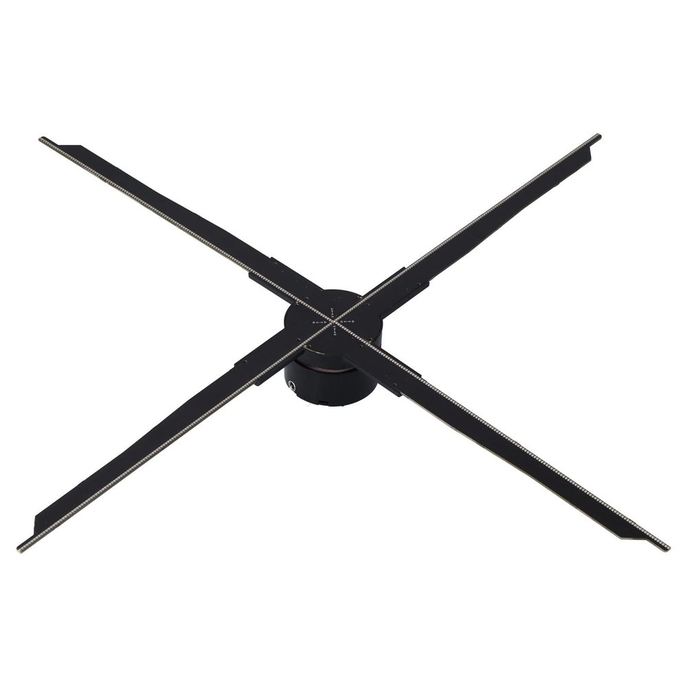 3D Hologram Fan Projector, 65CM 3D Hologram Advertising Display LED Fan with 2000 x 576 Hi-Resolution, 574 LED Beads & 16G Memory Card, Hologram Fan Advertising Display for Business, Store, Bar(#1)
