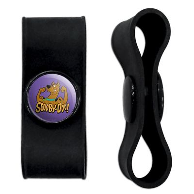 GRAPHICS & MORE Scooby-Doo Flex Headphone Earbud Cord Wrap - Charging Cable Manager - Wire Organizer Set of 2 - Black