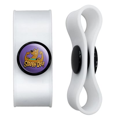 GRAPHICS & MORE Scooby-Doo Flex Headphone Earbud Cord Wrap - Charging Cable Manager - Wire Organizer Set of 2 - White