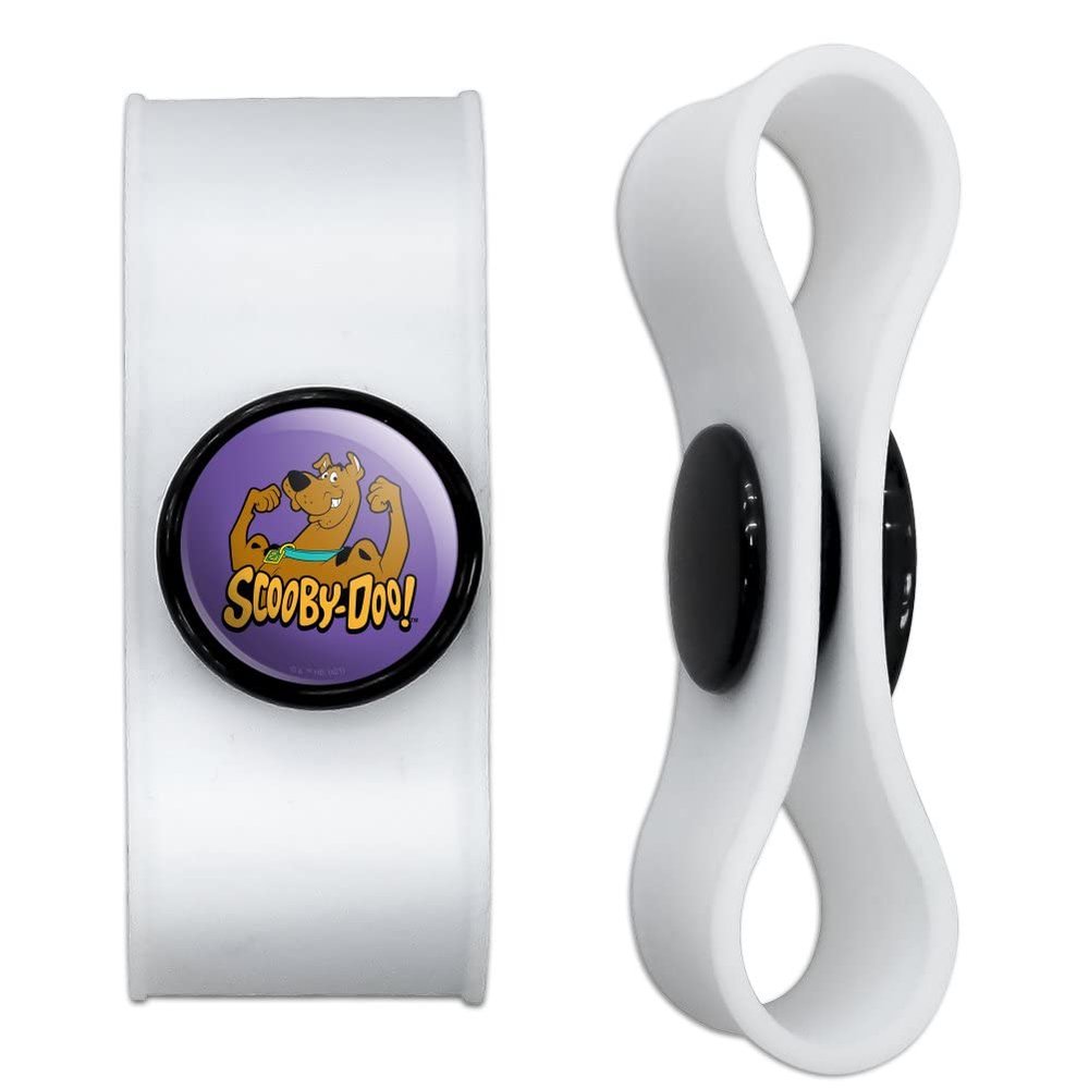 GRAPHICS & MORE Scooby-Doo Flex Headphone Earbud Cord Wrap - Charging Cable Manager - Wire Organizer Set of 2 - White