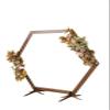 Rustic Wedding Arch, Ceremony Arch with custom inscription, Personalized Wedding Arch, Wedding Backdrop, Beach Wedding, Wedding Arch Hexagon, Circle, Triangle view 3