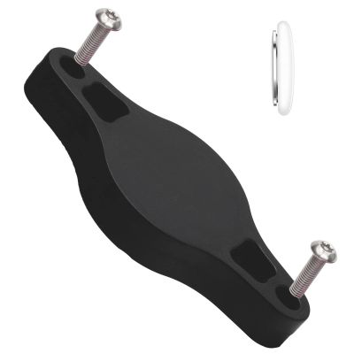 Anmuka Bike Mount Hidden Tracker with Anti-Theft Screws for Airtag Bike Holder Case for Airtag Waterproof Bicycle GPS Tracking Accessories(Black-A)