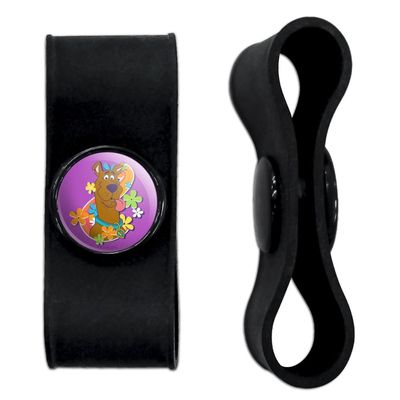 GRAPHICS & MORE Groovy Scooby-Doo Headphone Earbud Cord Wrap - Charging Cable Manager - Wire Organizer Set of 2 - Black