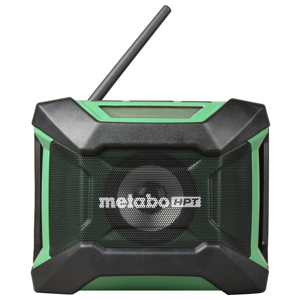Metabo HPT 18V MultiVolt Cordless Bluetooth Radio, Powerful Sound with 15 Level Equalizer, 18 Hour Runtime, Compact and Lightweight, Bluetooth Connection, Tool Body Only, UR18DAQ4
