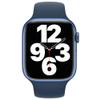 Apple Watch Series 7 (GPS + Cellular, 41mm) Blue Aluminum Case with Abyss Blue Sport Band, Regular (Renewed) view 2