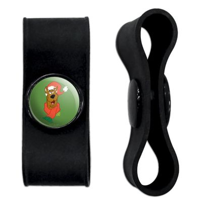 GRAPHICS & MORE A Scooby Christmas Headphone Earbud Cord Wrap - Charging Cable Manager - Wire Organizer Set of 2 - Black