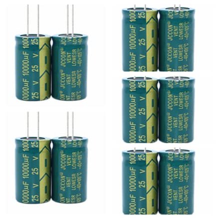 10PC 25v10000uf JCCON Audio Amplifier High Frequency Resistance Capacitor 18x35