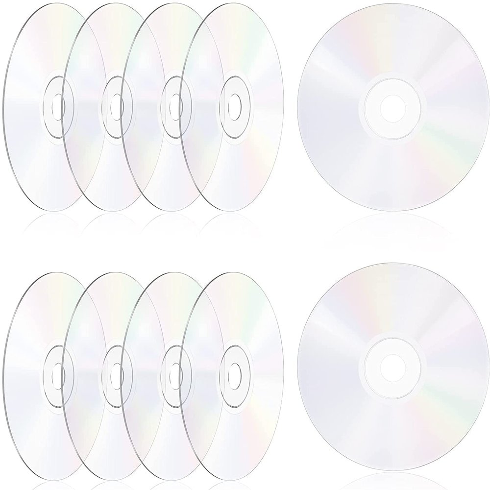 7pcs CD for Decoration Aesthetic Clear CD for Painting CD Wall Decor Transparent CD Painting Independent