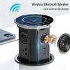 German Technology Motorized Pop Up Outlet for Countertop 15W Wireless Charger, Countertop Electrical Outlet with 3AC Outlets & 2USB Ports(20W PD),APP Remote Control and Speaker,Free 4.92 inch Hole Saw view 3