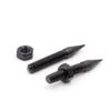 Flushbay 4 Pack Isolation Spikes Floor Protectors - Adjustable M8 Black Speaker Spikes for Subwoofer, CD DVD Player, Turntable, Recorder Chassis With Isolation Feet Pad view 2