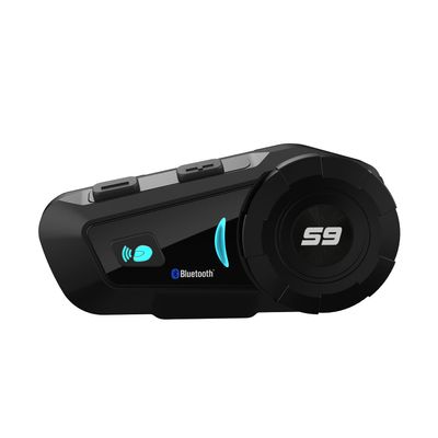 SCSETC S-9 Motorcycle Helmet Bluetooth Headset 6 Riders Intercom, Bluetooth Motorcycle Headset with CVC Noise Cancellation, IP65 Waterproof/Handsfree/Voice Control