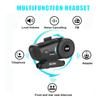 SCSETC S-9 Motorcycle Helmet Bluetooth Headset 6 Riders Intercom, Bluetooth Motorcycle Headset with CVC Noise Cancellation, IP65 Waterproof/Handsfree/Voice Control view 2