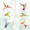 BASHOM DS2-4002 Hummingbirds Wall Stickers Decals Kids Peel and Stick Removable for Nursery Bedroom Living Room Art murals Decorations Vinyl Spring Flying view 3