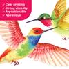 BASHOM DS2-4002 Hummingbirds Wall Stickers Decals Kids Peel and Stick Removable for Nursery Bedroom Living Room Art murals Decorations Vinyl Spring Flying view 4