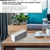 ciciglow Alarm Clock with Bluetooth Speaker, Speaker Charging Power Bank Beside with Mirror/Display Dual Alarm Clock/Temperature/FM/Phone Calls, Support Memory in for Office view 2