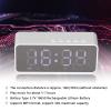 ciciglow Alarm Clock with Bluetooth Speaker, Speaker Charging Power Bank Beside with Mirror/Display Dual Alarm Clock/Temperature/FM/Phone Calls, Support Memory in for Office view 3