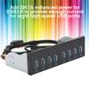 USB3.0 8-Port Optical Drive Front Panel,19Pin 8-Port Hub Optical Drive Expansion Pc Computer Front Panel Adapter,5.25 Inch Optical Drive Box Provided of view 2