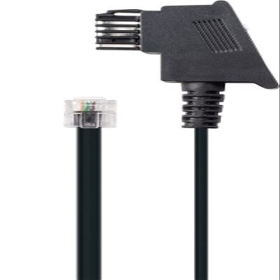 SCHWAIGER TAL8524 031 Telephone Cable RJ11 Plug TST Telephone Cable Austria Telephone Connection Cable TAE-N 4-Core 10 m