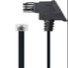 SCHWAIGER TAL8524 031 Telephone Cable RJ11 Plug TST Telephone Cable Austria Telephone Connection Cable TAE-N 4-Core 10 m view 1